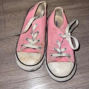 Toddler Girl Sz 10 - Pink Converse - Worn & Dirty